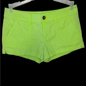 Arizona Jeans Company short shorts-size 9 juniors-like new-neon yellow/greenish